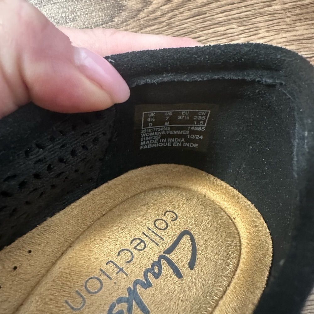 Clarks Black Trish Cove Slip On - Picture 9 of 10